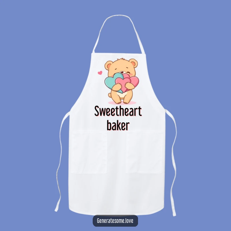Funny Kitchen Bear Cub Apron: Cook with Love, Perfect Funny Gift!