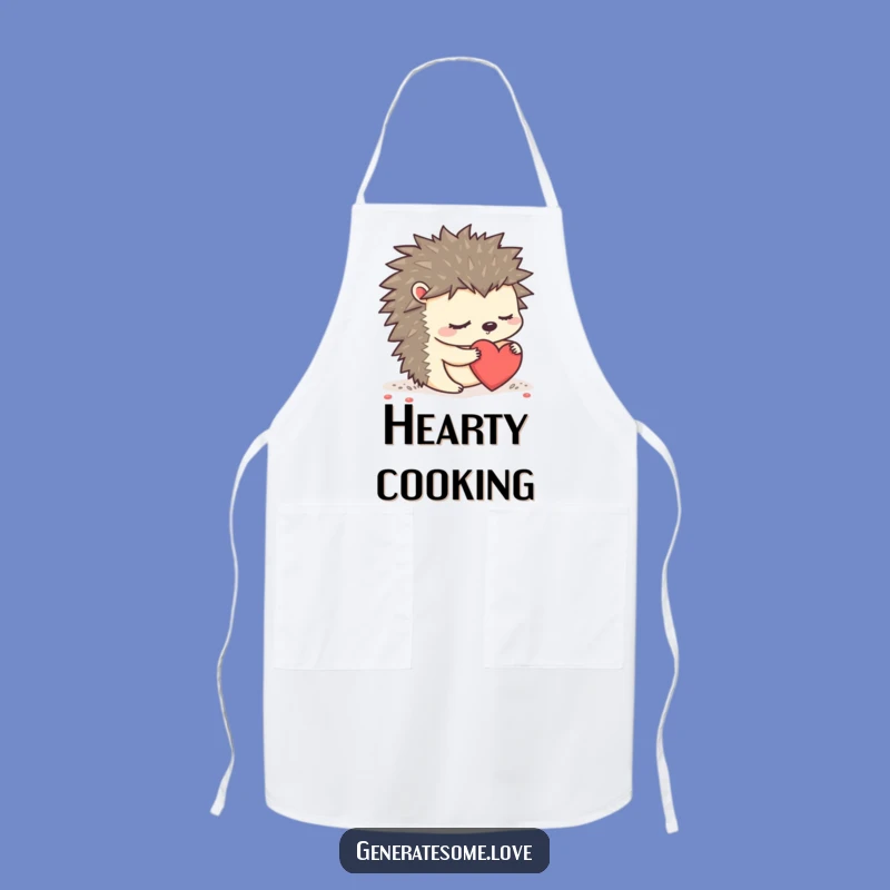 Funny Sleepy Hedgehog Apron - Cute Kitchen Accessory Gift