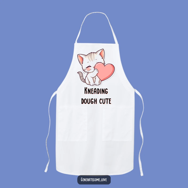 Funny Kitten Heart Apron - Kitchen Fun For Cat Lovers