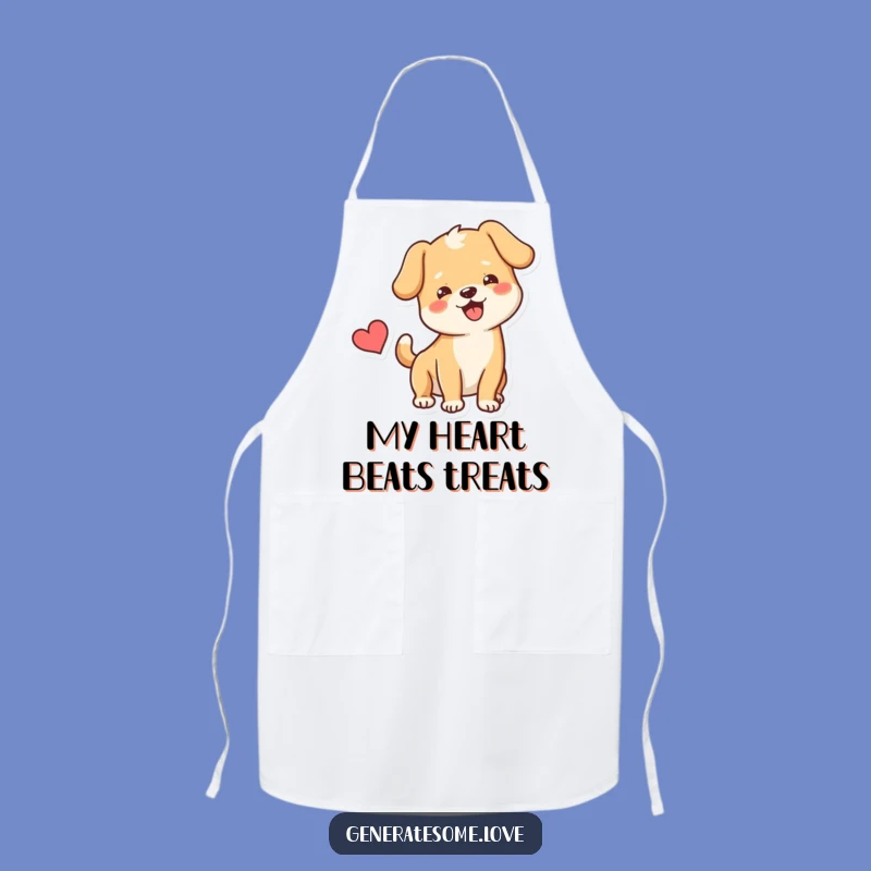 Funny Dog Heart Apron: Cook with Love and Cheerful Canine Charm