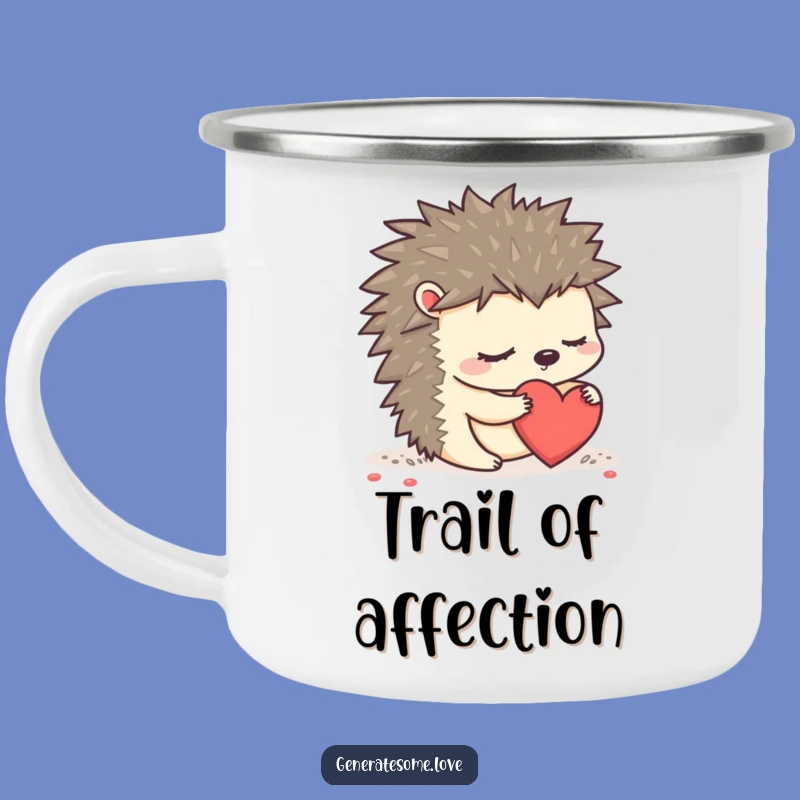 Funny Sleepy Hedgehog Camping Mug - Durable Outdoor Coffee Cup Gift