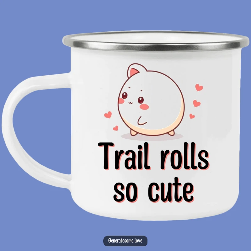Funny Rolling Animal Heart Trail Camping Mug: Adventure & Smiles Gift