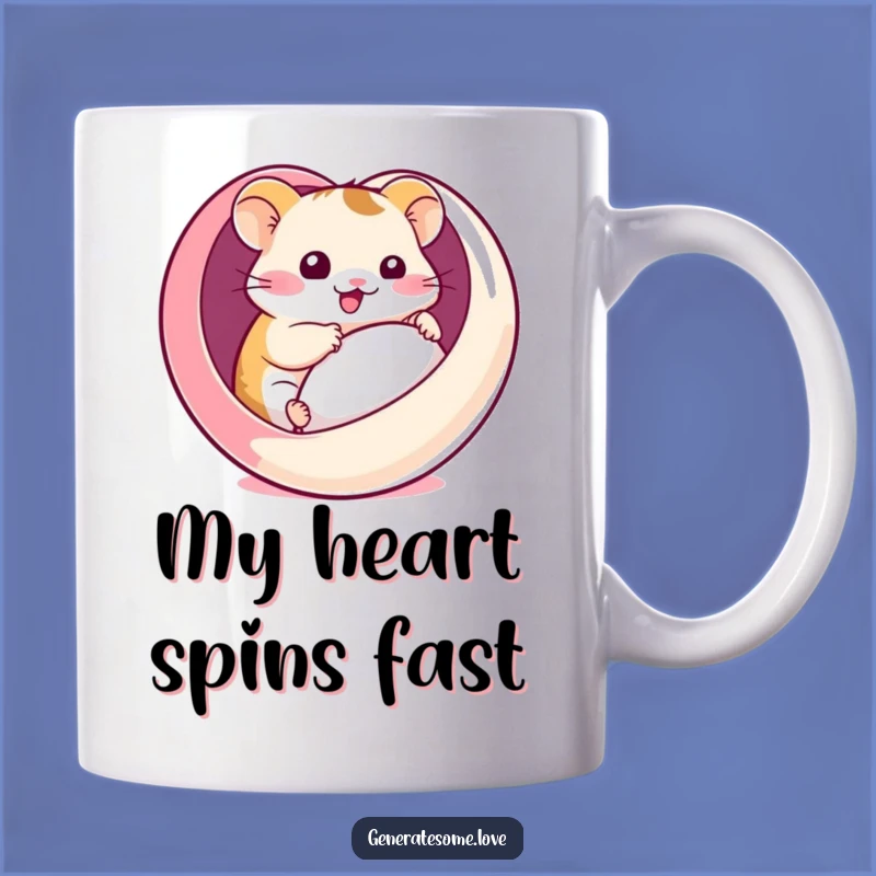Funny Hamster Heart Ball Mug: Hilarious Love Roller for a Cute Gift