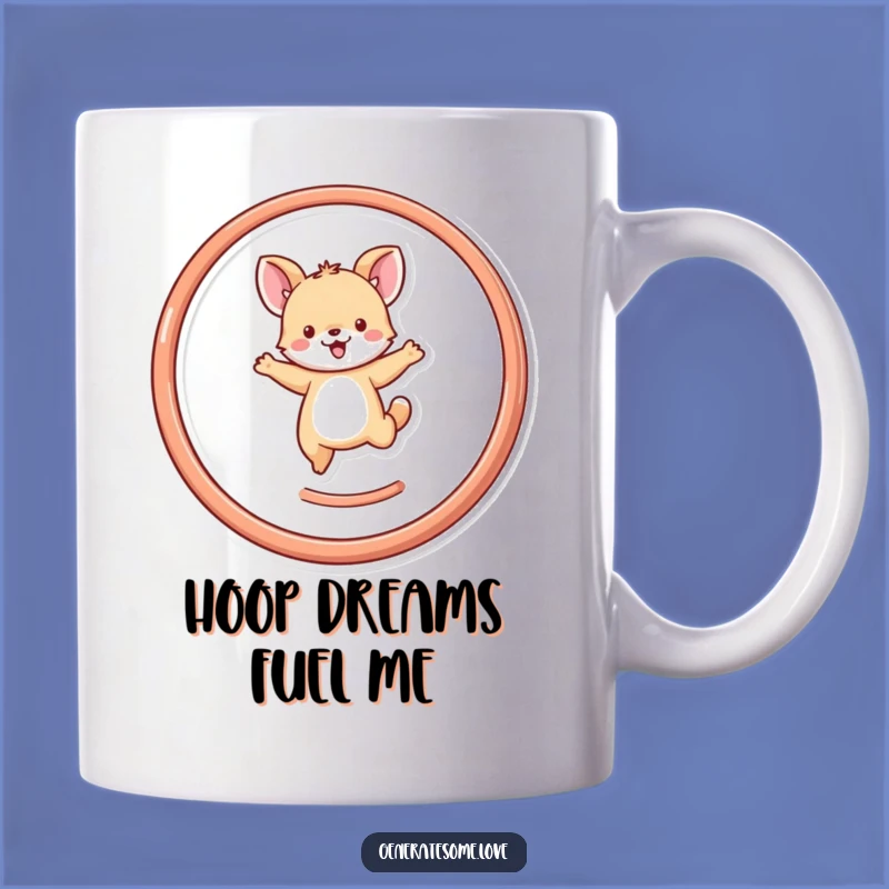 Funny Tiny Animal Hoop Leap Mug: Joyful Fun Gift for Pet Lovers