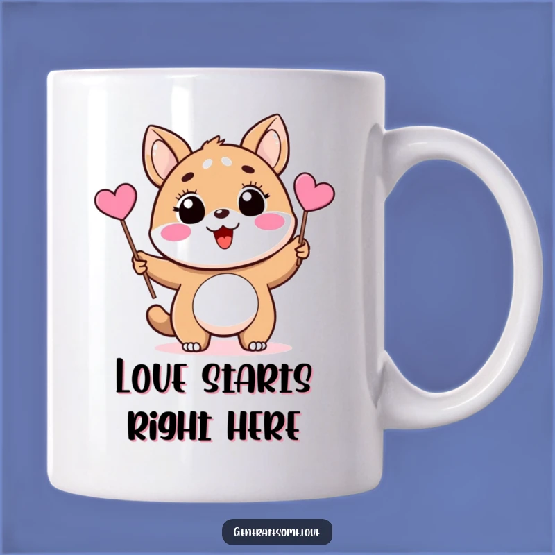 Funny Animal Heart Flag Mug: A Delightful Gift for Animal Lovers!