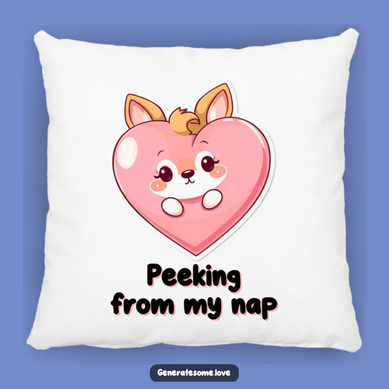 Cozy Funny Curious Animal Pillow: Hugs of Playfulness & Hearty Comfort