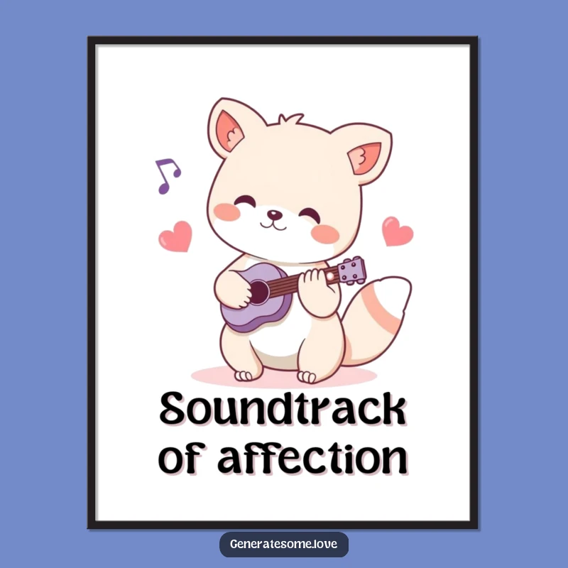 Funny Animal Musician Digital Art: Instant Heartfelt Melodies for Your Space