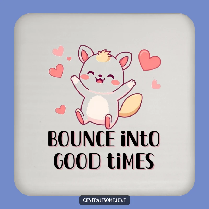 Funny Whimsical Animal Jump Coaster: Protect Surfaces with Hearty, Humorous Style