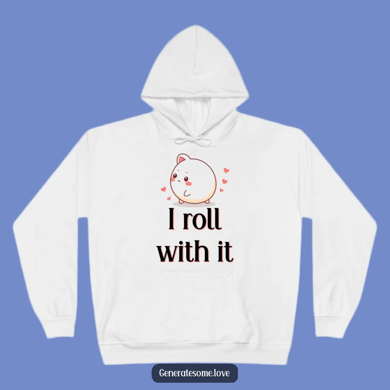 Funny Rolling Animal Heart Trail Hoodie: Cozy & Cute Gift for Heartwarming Smiles