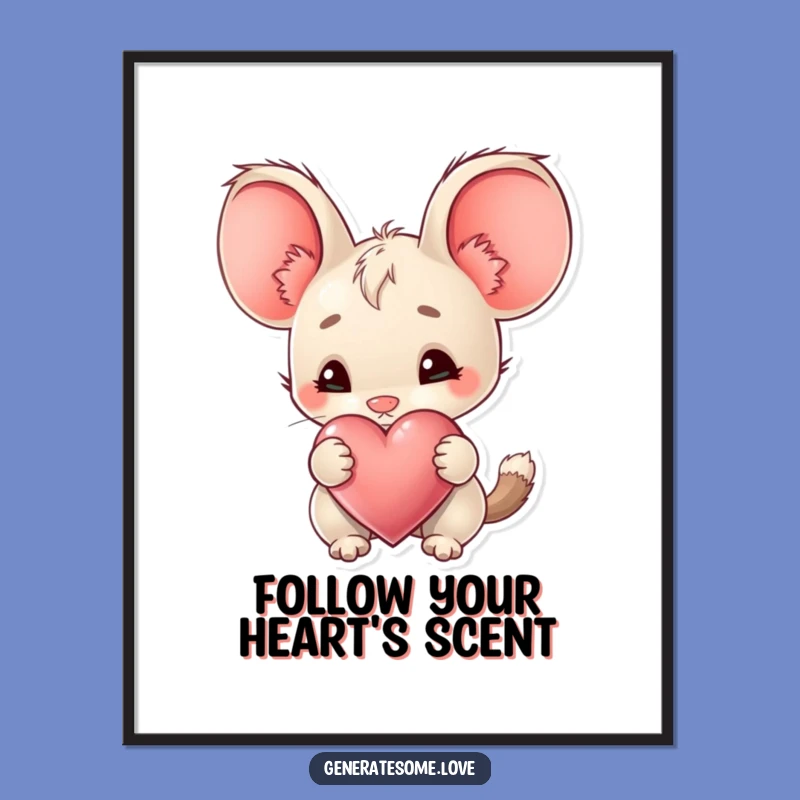 Free Printable Wall Art: Big Ears Curious Heart for Whimsical Decor