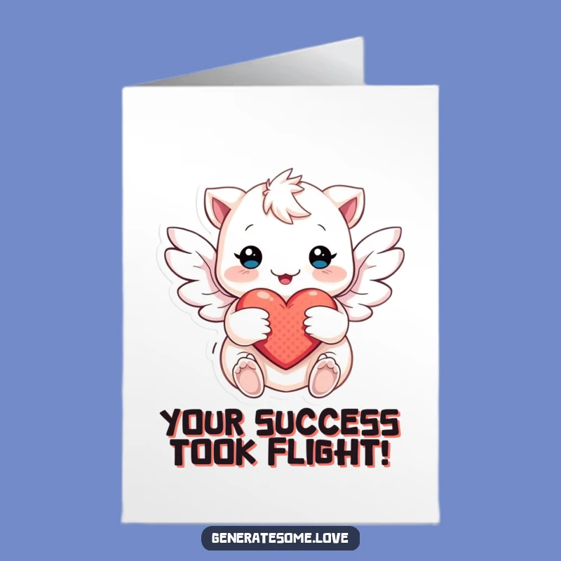 Free Printable Congratulations Card: Soft Wings Celebrate Your Amazing Success