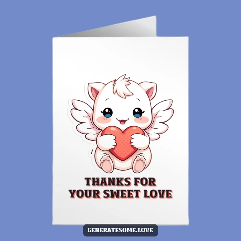 Free Printable Thank You Card: Soft Wings Expressing Heartfelt Gratitude