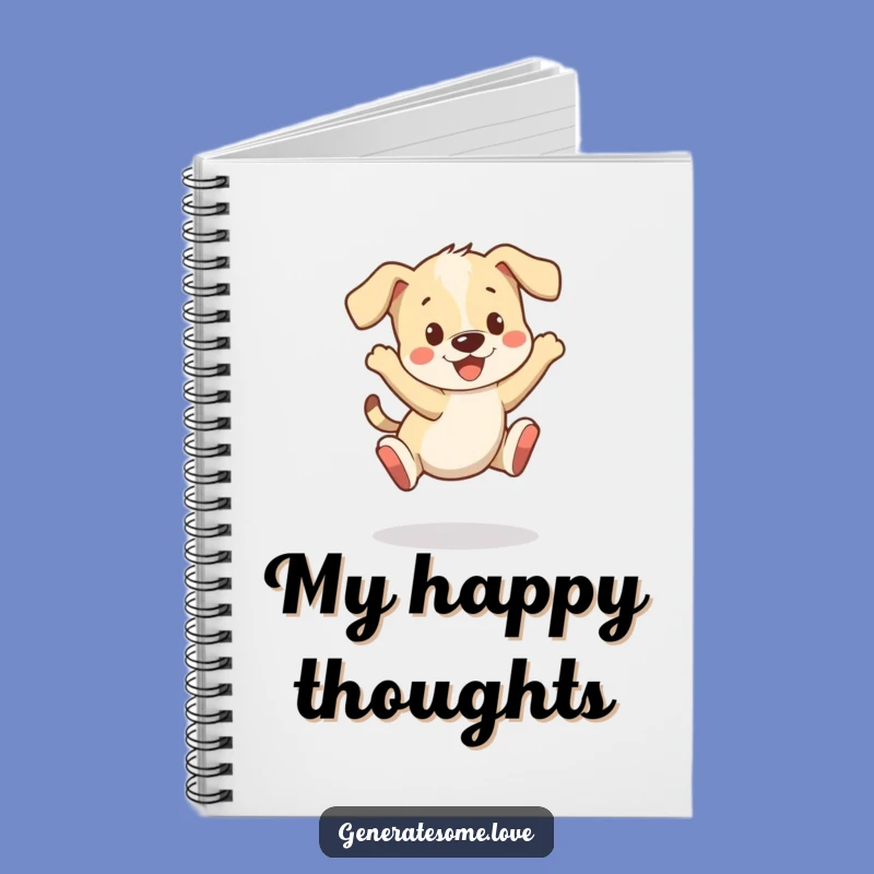 Funny Puppy Bounce Notebook: Jot Down Playful Ideas and Energetic Notes