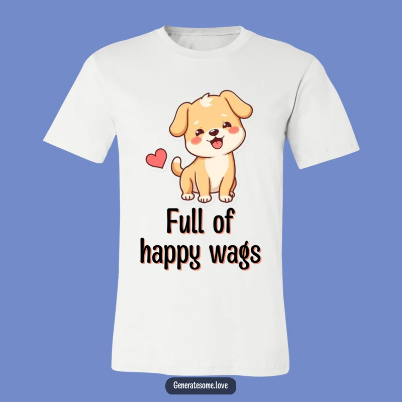 Funny Dog Heart T-Shirt: Wear Your Love with This Cheerful Pup Tee