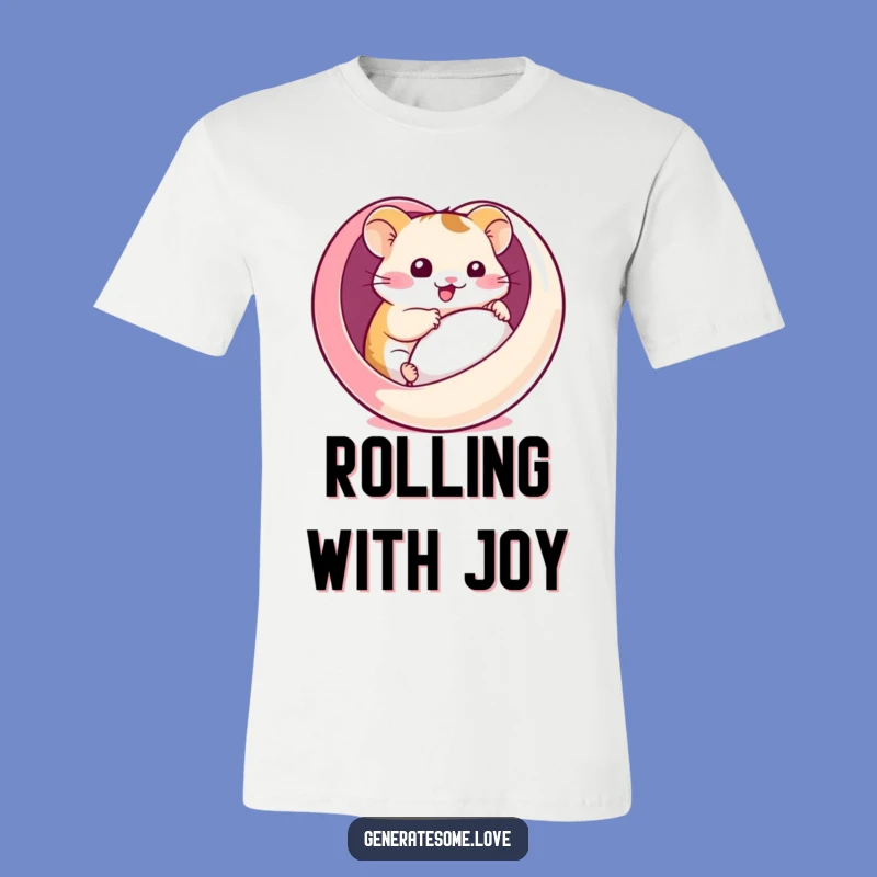 Funny Hamster Heart Ball T-Shirt: Kawaii Fun for Your Wardrobe