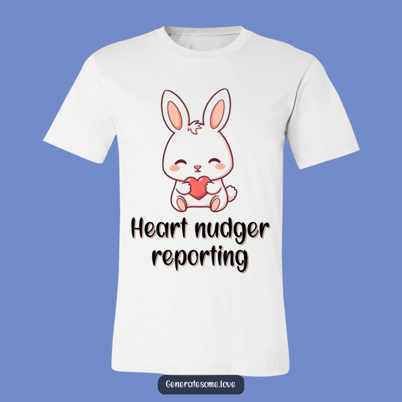 Funny Bunny Heart T-Shirt: Wearable Sweetness and Darling Character Affection