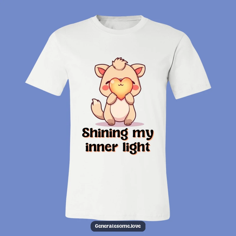 Funny Hopeful Animal T-Shirt: Radiate Positivity with a Heart Gift