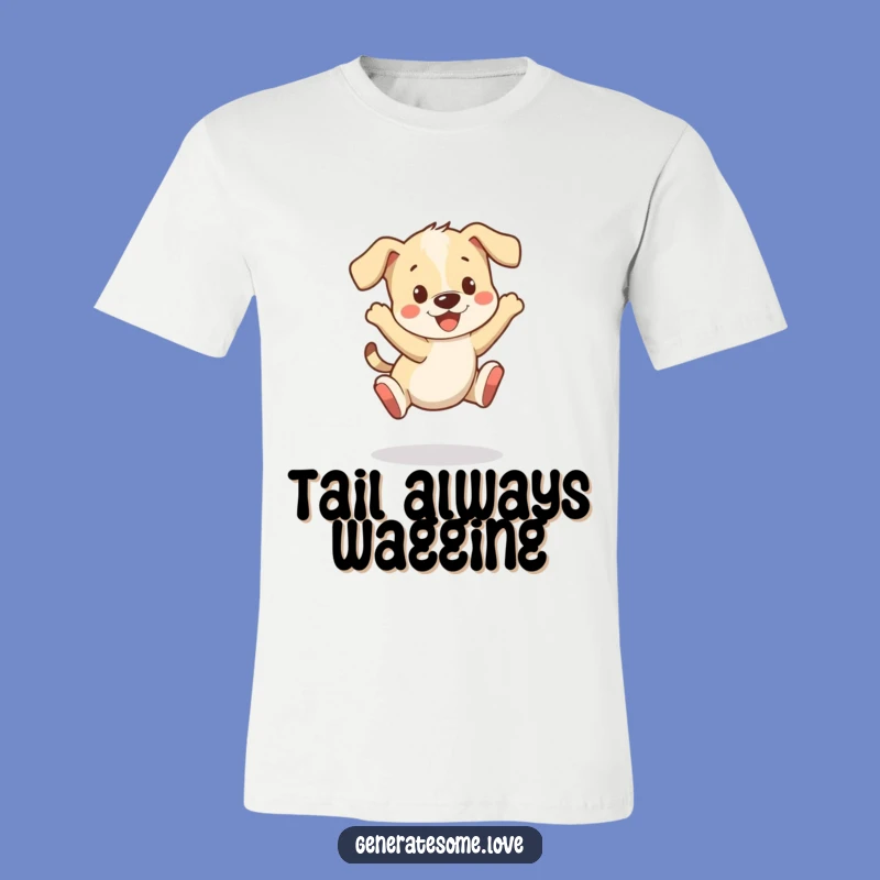 Funny Puppy Bounce T-Shirt: Wearable Fun and Playful Character Energy